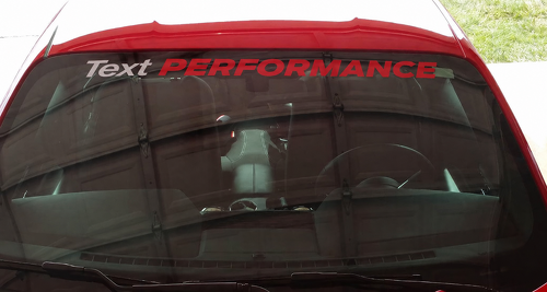 Vinilo adhesivo para parabrisas de alto rendimiento con texto personalizado para musclecar Musclecarmodel