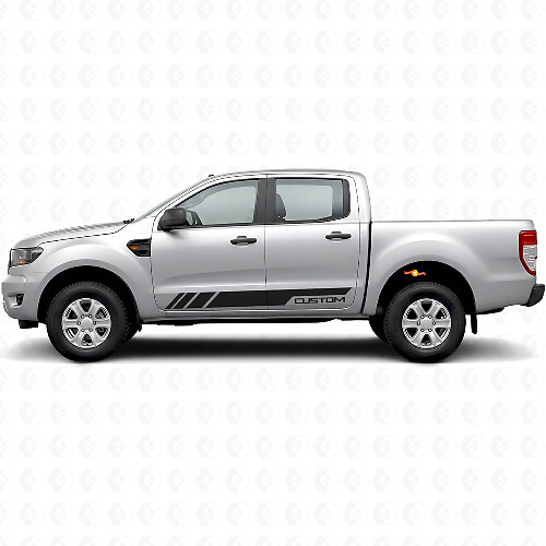 Kit de Vinilo con Tiras Laterales Decoradas Personalizadas para Musclecar Ranger T6 2011-2017
