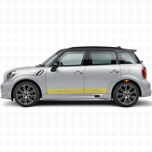 Kit de Calcomanías de Vinilo con Rayas Laterales a Cuadros para Mini Countryman R60_5