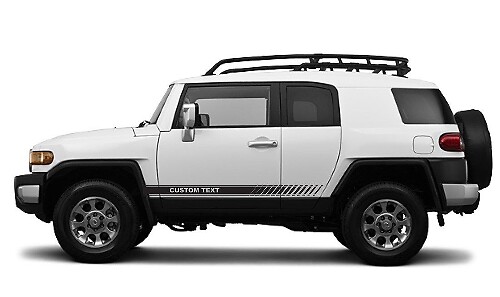 Kit de Calcomanías de Vinilo Personalizadas de Rayas Laterales para Carreras para Toyota FJ Cruiser