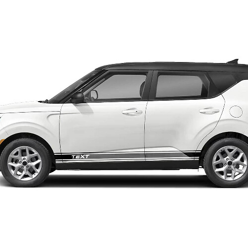 Kit de calcomanías de vinilo con franjas laterales personalizadas para Kia Soul