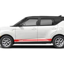 Calcomanías gráficas de rayas de carreras para puertas laterales para KIA SOUL
 2