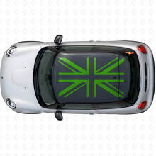 Juego de Adhesivos de Vinilo con Bandera Británica Union Jack para Techo de MINI Cooper S JCW_3