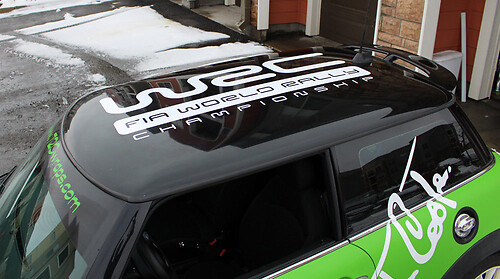 Adhesivo Vinilo de Techo Estilo Rally WRC para MINI Cooper S JCW