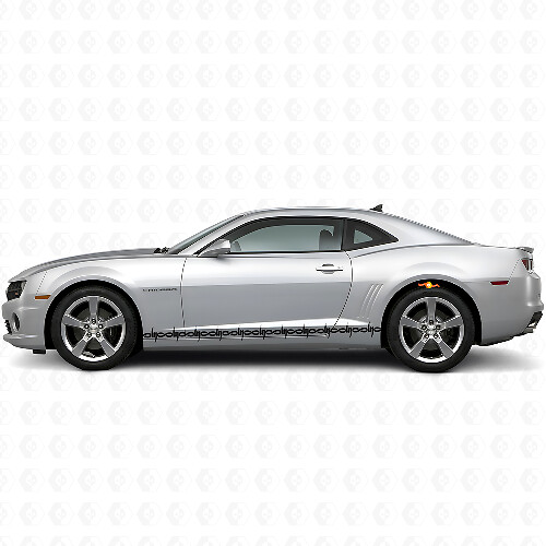Kit de adhesivos de vinilo con franjas laterales de alambre de púas para Dodge Challenger Charger