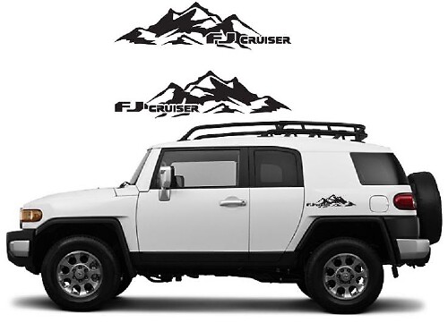 Juego de vinilos laterales de cordillera para Toyota FJ Cruiser