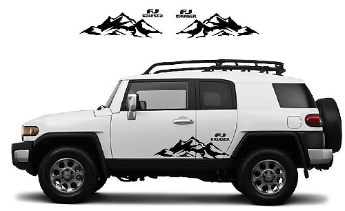 Kit de vinilo para puerta lateral de la gama montañosa para Toyota FJ Cruiser