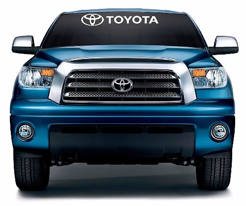 Calcomanía adhesiva de vinilo para parabrisas con logotipo de Toyota