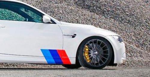Kit de pegatinas vinilo de banda lateral M Performance para BMW