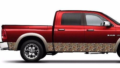 Calcomanía de Vinilo con Rayas de Camuflaje para Paneles Laterales para Dodge Ram 1500