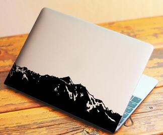 La calcomanía de vinilo para computadora portátil Mountains se adapta a MacBook Pro de 13 pulgadas o se personaliza
