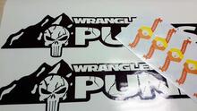 Calcomanías adhesivas para capó de The Punisher Edition Versión 2. Conjunto personalizado para capós de Jeep Wrangler
 3