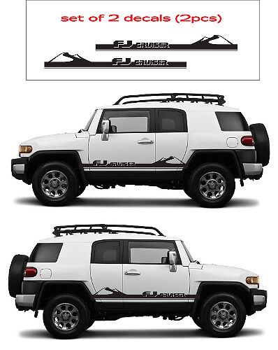 Kit de vinilos con franjas laterales estilo montaña para Toyota FJ Cruiser