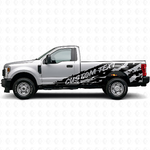 Calcomanía de vinilo personalizada lateral para salpicaduras de barro para Musclecar F-250 1999-2006