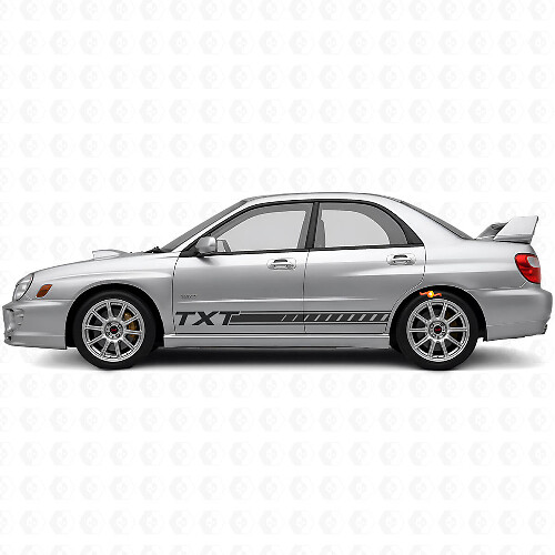 Kit de adhesivos de vinilo con franjas personalizadas para paneles de las puertas para Subaru Impreza 2002-07