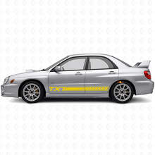 Kit de adhesivos de vinilo con franjas personalizadas para paneles de las puertas para Subaru Impreza 2002-07_5