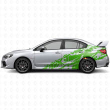 Kit de Vinilos Laterales de Salpicaduras de Barro y Texto Personalizado para Suba Impreza STI WRX 2002-07_3