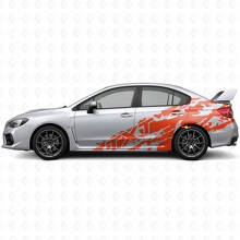Kit de Vinilos Laterales de Salpicaduras de Barro y Texto Personalizado para Suba Impreza STI WRX 2002-07_4