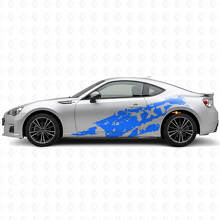Kit de Vinilo Lateral con Salpicaduras de Barro y Texto Personalizado para Subaru BRZ_2