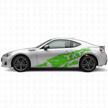 Kit de Vinilo Lateral con Salpicaduras de Barro y Texto Personalizado para Subaru BRZ_3
