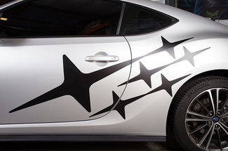 Subaru BRZ Mate - Calcomanía de gráficos de vinilo Subaru Stars brillante 2013- 2020