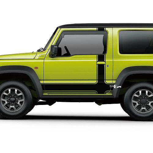 Suzuki JIMNY Puertas laterales Rayas Calcomanía Logotipo Líneas Pegatina
