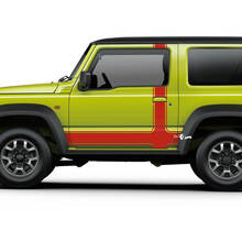 Suzuki JIMNY Puertas laterales Rayas Calcomanía Logotipo Líneas Pegatina
 3