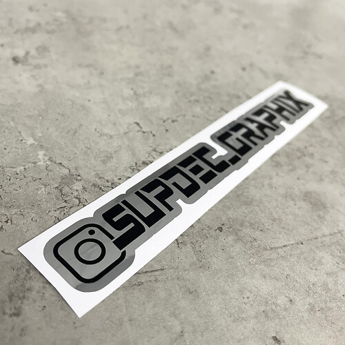 Nombre personalizado Nombre de usuario de Instagram Conjunto de 2 colores Calcomanías Pegatinas
