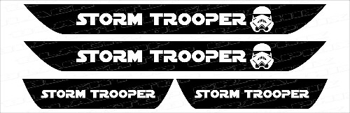 Vinilos Adhesivos para Umbral de Puerta Storm Trooper para Dodge Charger 2006-2017