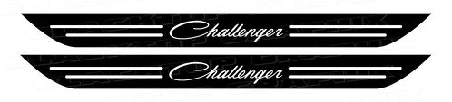 Dodge Challenger Classic Script Door Sill Calcomanías Dodge 2006-2017 MOPAR HEMI