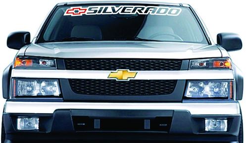 Chevrolet Chevy SILVERADO parabrisas Banner gráficos vinilo calcomanía pegatina