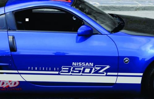 Calcomanía de rayas de carreras para NISSAN 350Z Touring Coupe Convertible ROCKER PANEL