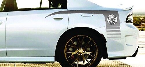 Se adapta a cualquier calcomanía adhesiva de panel DODGE CHARGER R-T, SRT, SRT8, SXT Super Bee Quarter
