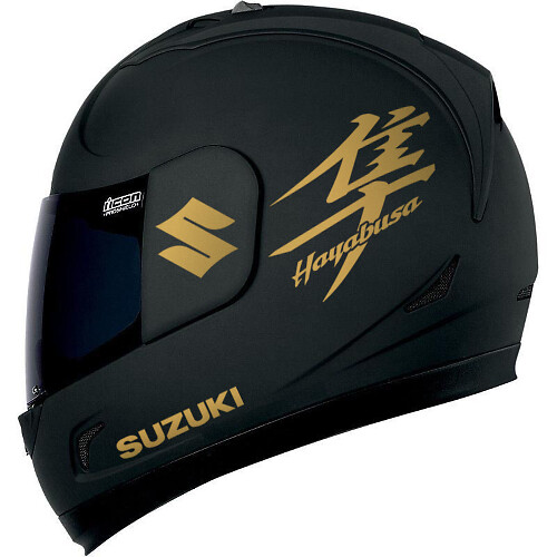 Kit de Calcomanías de Vinilo para Casco de Motocicleta Suzuki Hayabusa