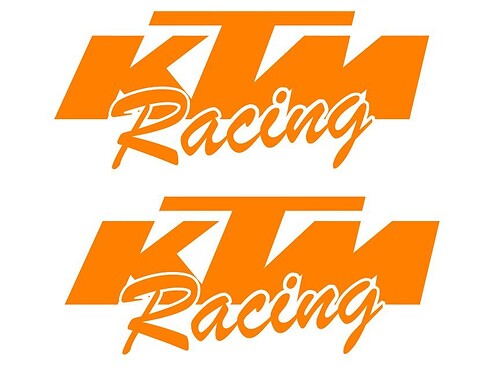 Pegatina adhesiva de vinilo universal KTM Racing