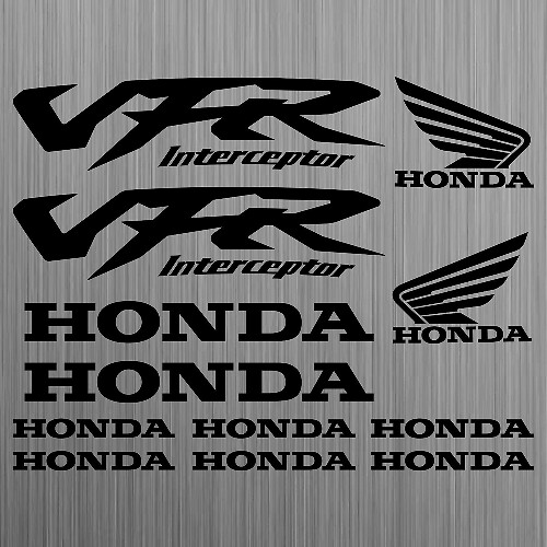 HONDA VFR Interceptor sticker decal moto 12 Piezas