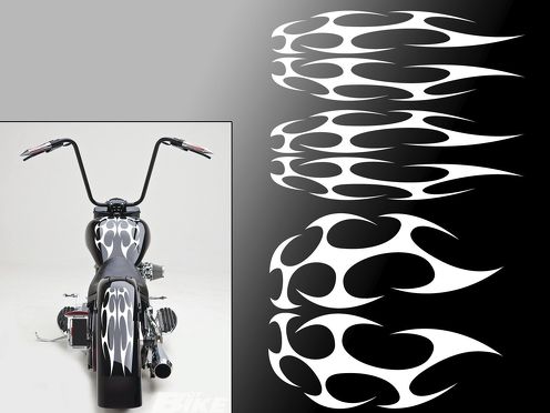 Calcomanía universal para depósito de gasolina y guardabarros de motocicleta Harley (FFS01)