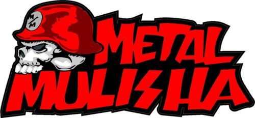Par de adhesivos vinyl con logo de calavera estilo Metal Mulisha