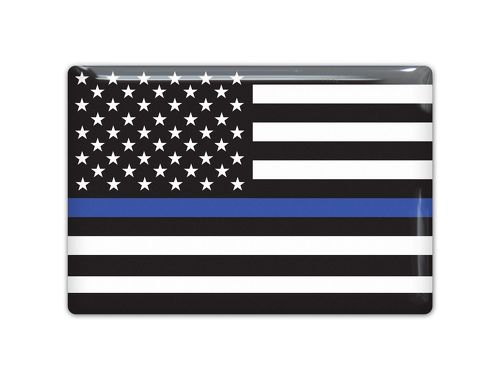 Emblema de la bandera de la policía de EE. UU. Etiqueta engomada orgullosa del coche Calcomanía abovedada 3D