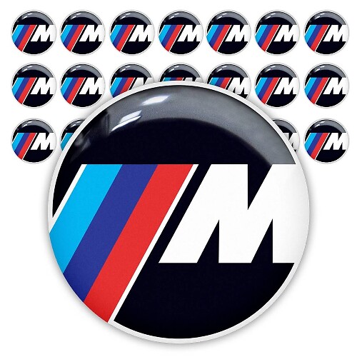 Set de Pegatinas de Emblemas 3D en Relieve Estilo M para BMW