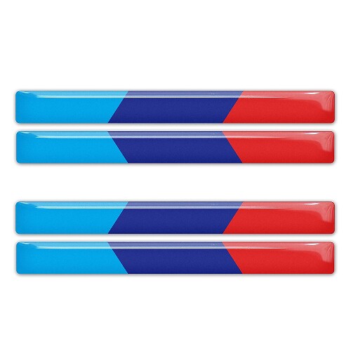 Conjunto de Calcomanías de Vinilo 3D Abombadas en Color de Rendimiento Estilo BMW M