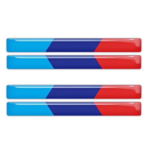 BMW M Power Performance colores adhesivos abovedados emblemas de calcomanías