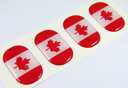 Insignia Universal 3D Bandera de Canadá