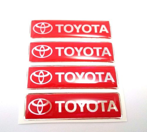 Nuevo 3d Dome Trd Toyota Sports Racing Development Resin Badge Sticker Calcomanía roja