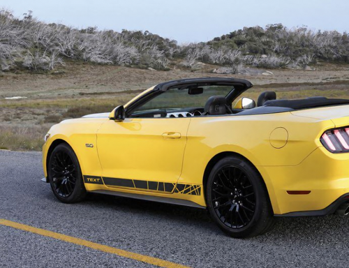 TEXT Accent Stripes Lateral Adhesivo de vinilo para Ford Mustang