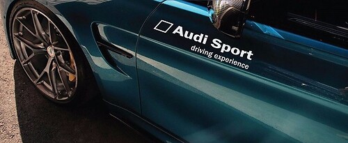 Adhesivo de vinilo para la puerta lateral Audi Sport Driving Experience para Audi S4