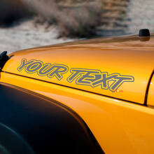 Juego de adhesivos de vinilo con letras personalizadas para capó para Jeep Wrangler_2