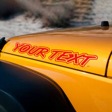 Juego de adhesivos de vinilo con letras personalizadas para capó para Jeep Wrangler_3
