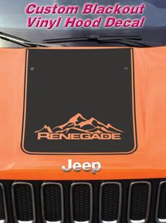 Jeep Renegade 2015 & 2016 Calcomanía de vinilo opaca para capó Ren_13