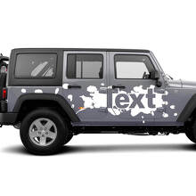 Kit de calcomanías laterales de vinilo con salpicaduras de pintura para Jeep Wrangler JK JL_2